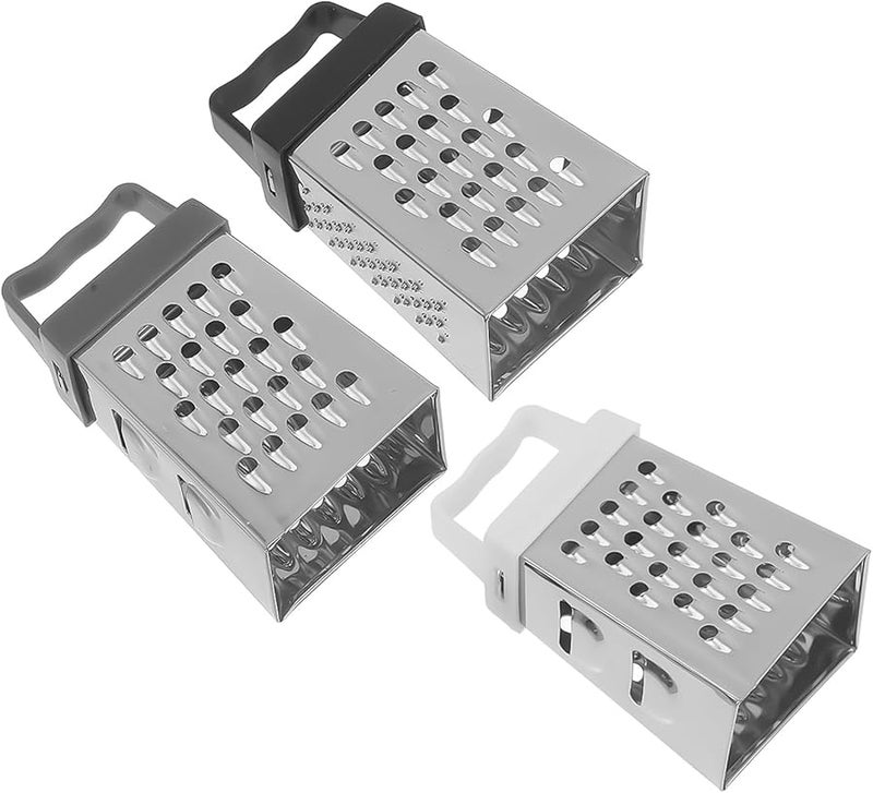 Stainless Steel Mini Grater Set 3Pcs Multi Function Kitchen Gadget For Cheese Ginger Potato - Image 1