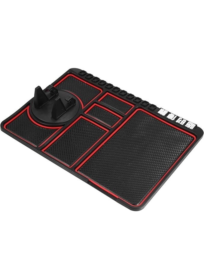 Car Dashboard Organizer with Phone Holder and Storage Compartments - Image 4