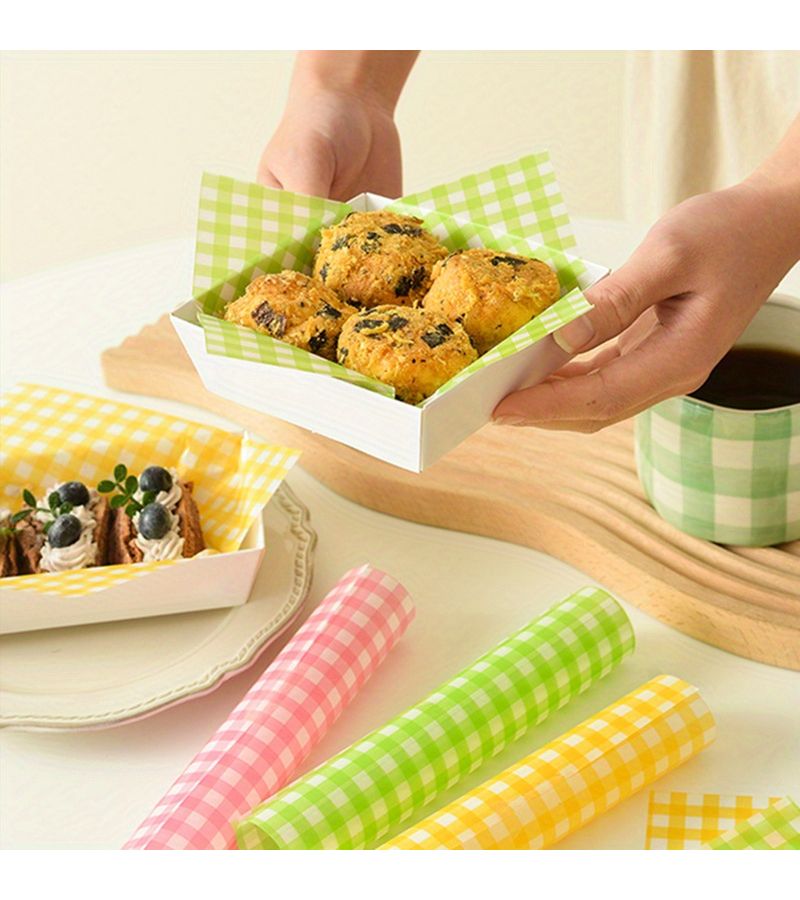 200 Pcs French Printed Greaseproof Paper Basket Liners for Sandwich Burger Wraps - Image 3