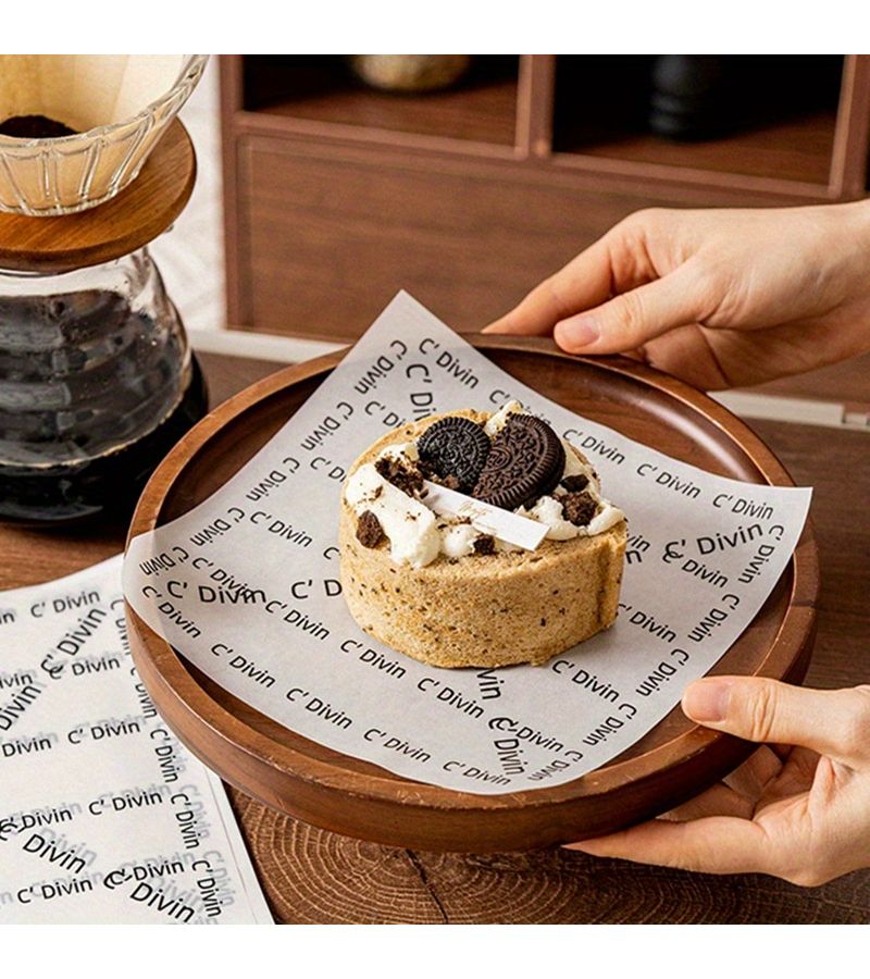 200 Pcs French Printed Greaseproof Paper Basket Liners for Sandwich Burger Wraps - Image 1