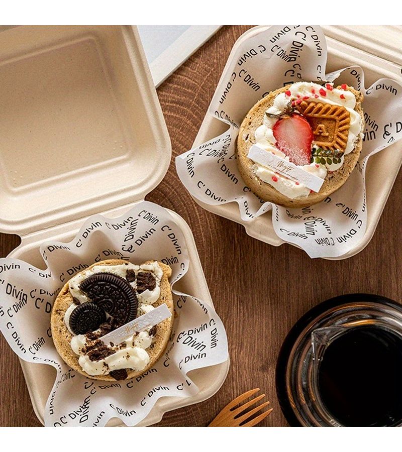 200 Pcs French Printed Greaseproof Paper Basket Liners for Sandwich Burger Wraps - Image 5