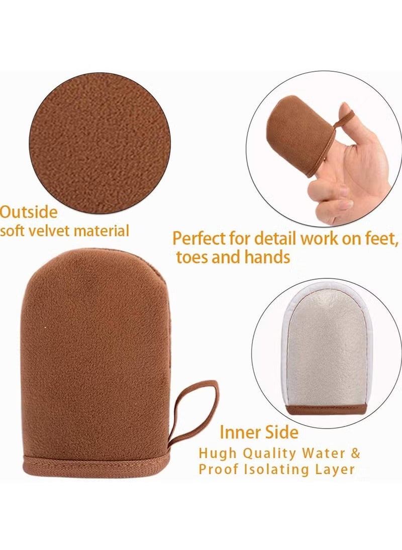 ATRJSZ 2 Pack Self Tanning Mitt Applicator Mitt Self Tanner Mits Self Tan Face Mit Tan Physics True Color Sunless Tanner Spray Tan Mitt Applicator Sunless Tanning  - Image 2