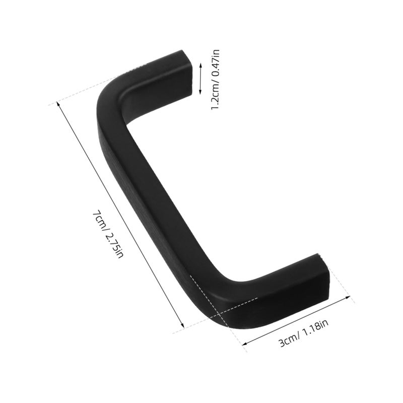 Modern Black Aluminum Alloy Cabinet Pulls Sleek Durable Drawer Handles - Image 3