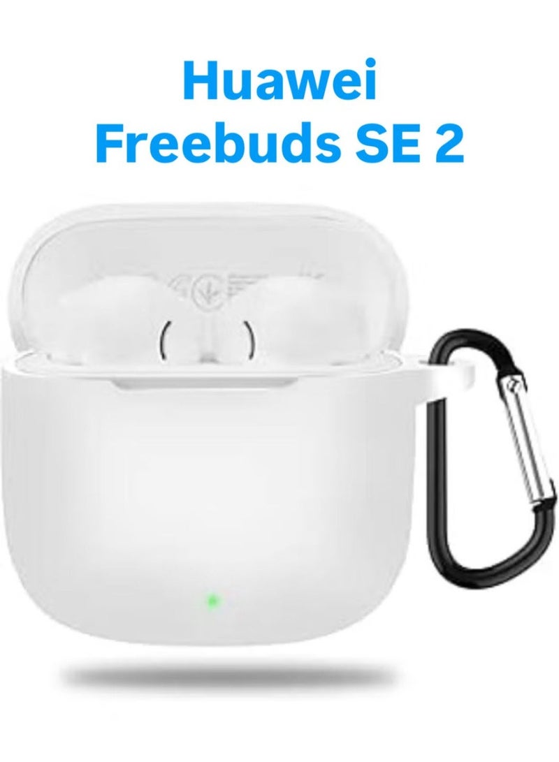 Silicone case for Huawei FreeBuds SE 2 earphones - white - Image 1