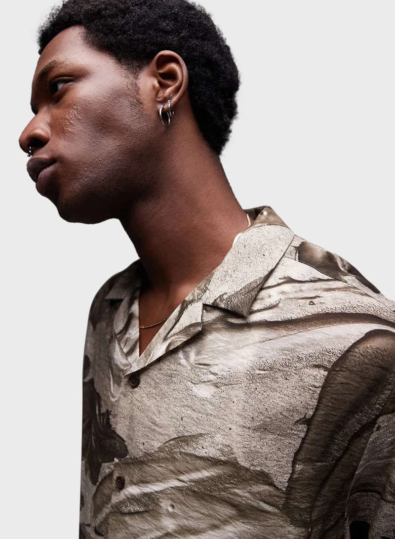 TOPMAN Printed Button Down Shirts