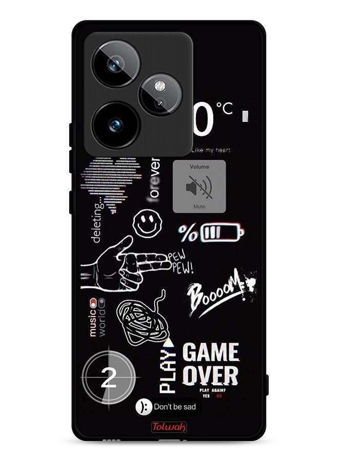 Tolwak Realme GT 7T 5G Protective Case Cover Game Over Pew Pew