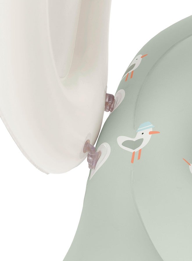 SUNNYLiFE Float Together Baby Seat, Sammy The Seagull Green, PVC, 43.31 x 29.13 x 25.59 inches, Caregiver and Baby Float with Removable Canopy, for 11-15kg Children - Image 5