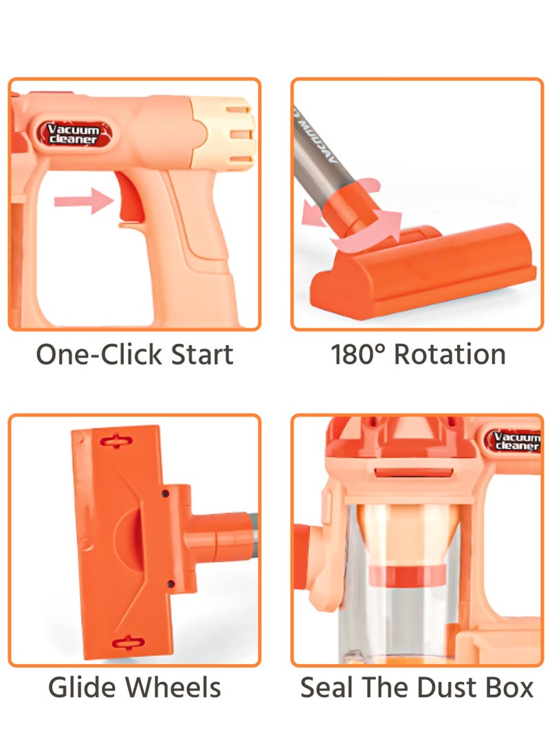 مجموعة ألعاب مكنسة كهربائية لاسلكية ، مكنسة كهربائية للأطفال المنزلية ، آمنة وغير خطرة ، ألعاب التدبير المنزلي حقا ، دع طفلك يحب التنظيف ، أفضل هدية للأولاد والبنات - Image 3
