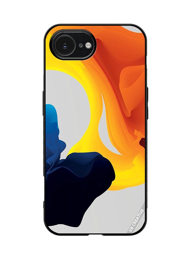 VR CREATIVE Protective Case Cover For Apple iPhone 16e Fluid Color Layers Design Multicolour