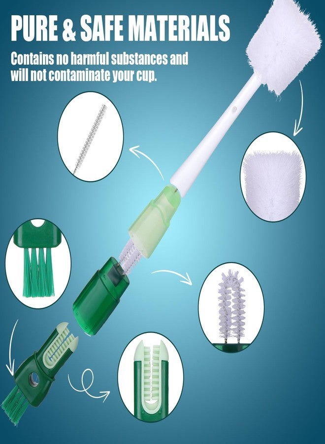 Mity Rain 5-in-1 Straw Cleaner Brush Fit for Owala FreeSip 24oz/32oz/40oz, Multifunctional Water Bottle Cleaner Brush Kit for Owala/Stanley/Yeti Tumbler Cup Accessories (Blue) - Image 5