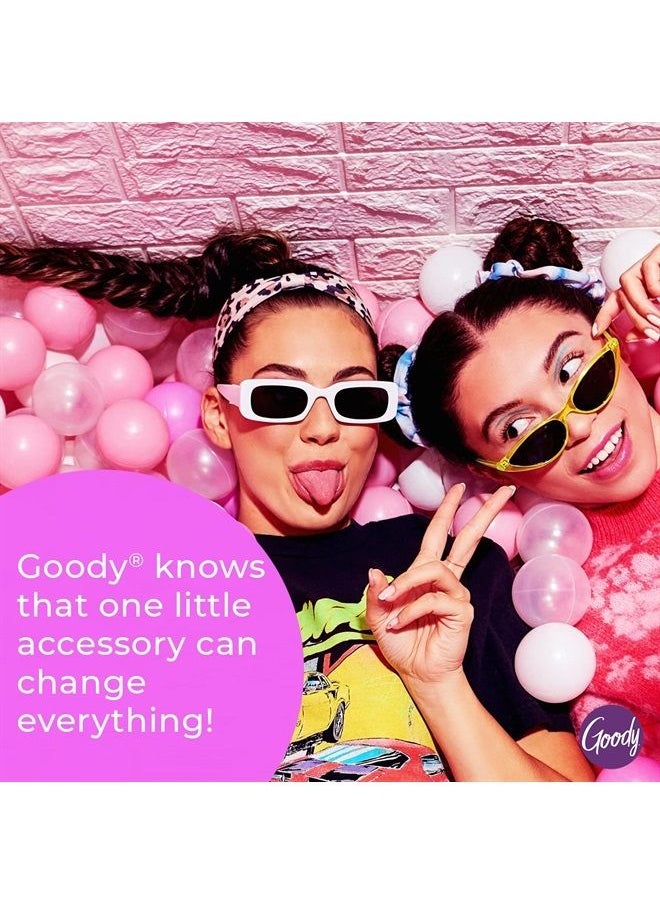 Goody - Goody Nonslip Womens Elastic Hair Tie - 10 Count, Black - 4MM for Medium Hair- Ouchless Hair Accessories for Women Perfect for Long Lasting Braids, Ponytails and More - Pain-Free - Image 1