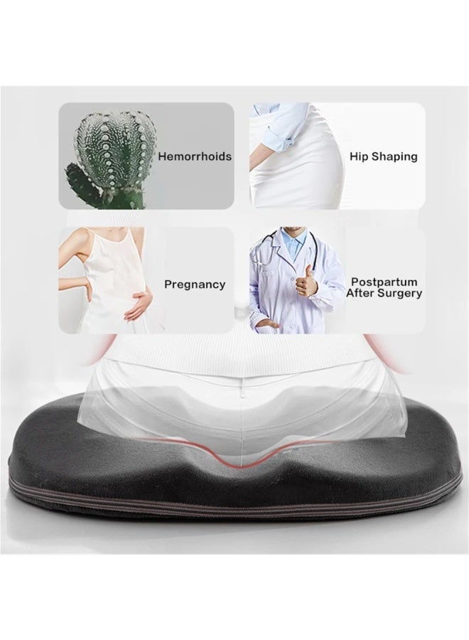 BreeJooy Comfort Donut Seat Cushion Sofa Hemorrhoid Memory Foam Anti Hemorrhoid Massage Tailbone Pillow Car Office Seat Cushion - Image 2