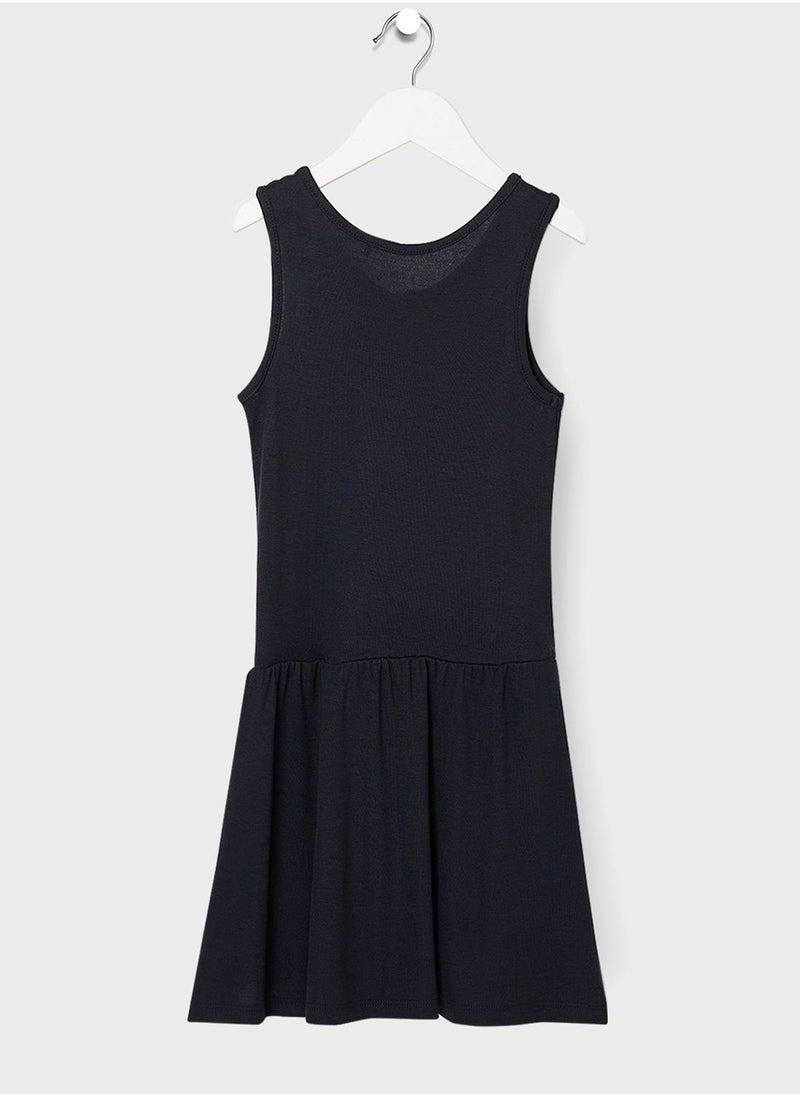 NAME IT - Kids Sleeveless Button-Front Dress - Image 1