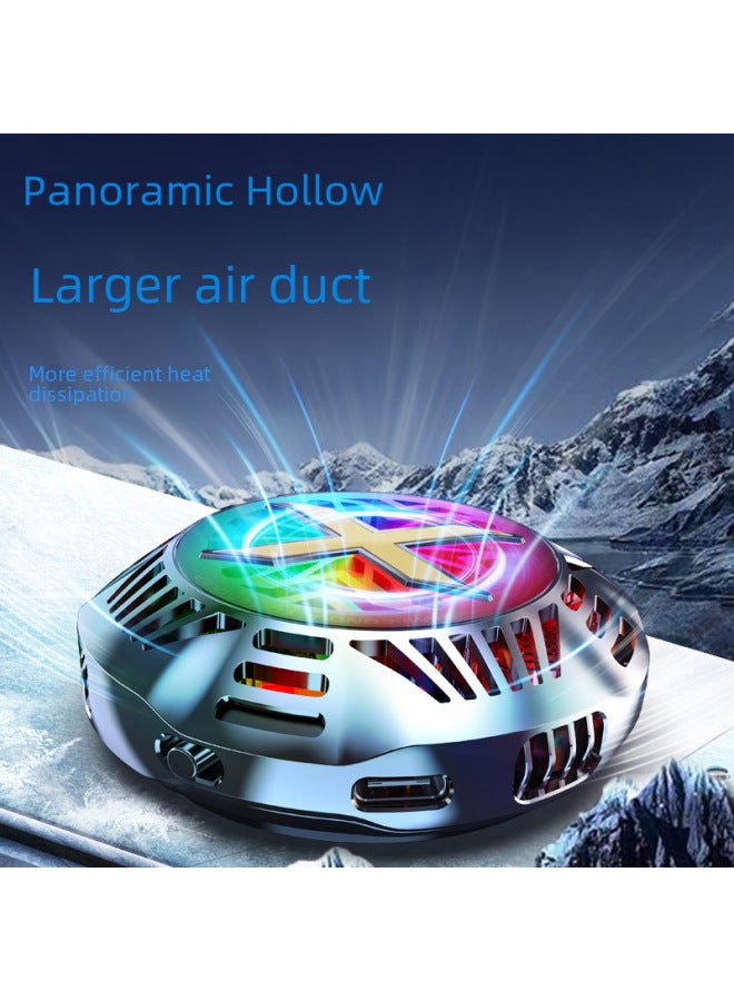 Semi-conductor Cooling Tablet Phone Heat Sink Wired Multi-gear Adjustable Attraction Clip Mobile Game Cooling Device-Color:G7 Magic Color Edition-White (Back Clip Semiconductor Refrigeration Air Coo - Image 3