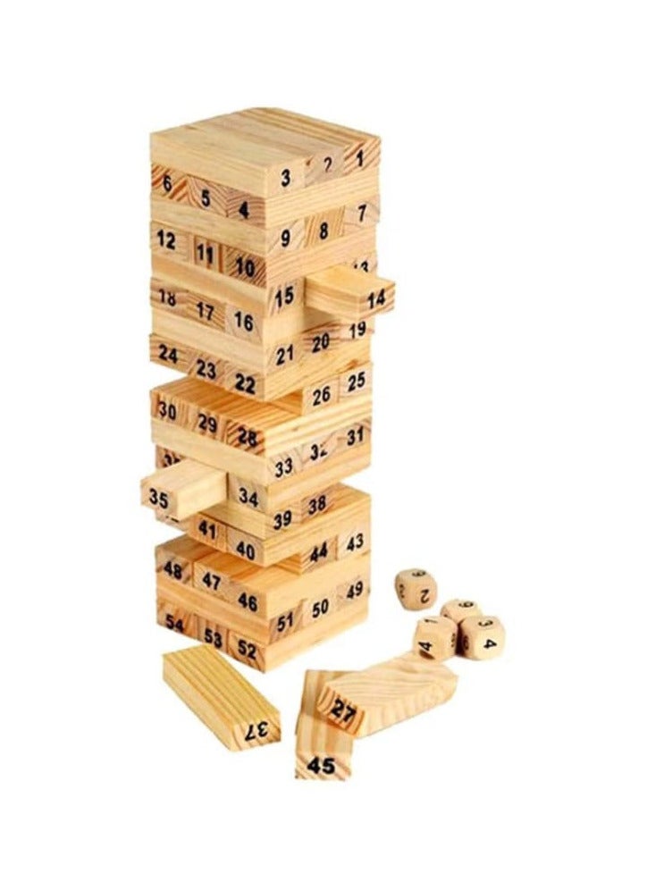 مجموعة ألعاب خشبية مبتكرة قابلة للطي للأطفال مكونة من 48 قطعة من خشب الزان - Image 2