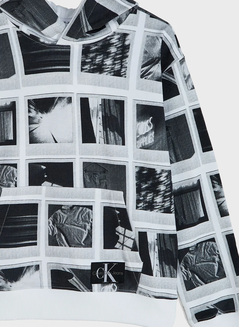Calvin Klein Jeans Youth Printed Hoodie