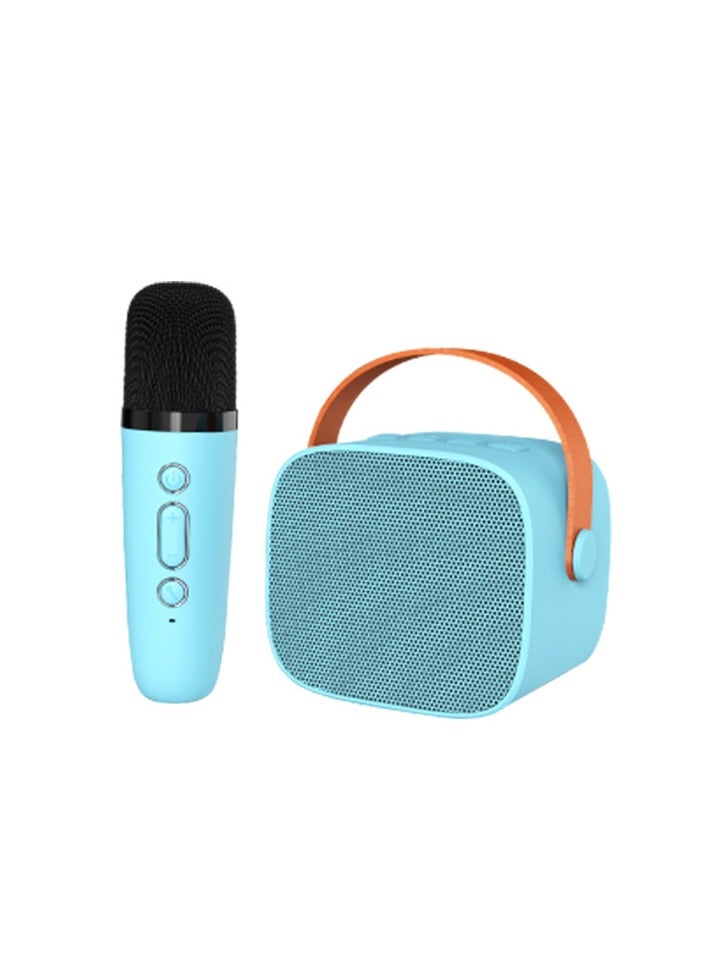 Cute Portable Bluetooth Speaker with Karaoke Microphone Set,Retro Bluetooth Speaker Home Microphone,Singing Machine Karaoke Mics Speaker Machine  - Image 1