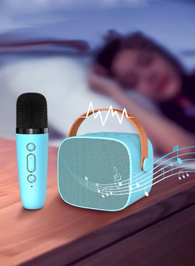 Cute Portable Bluetooth Speaker with Karaoke Microphone Set,Retro Bluetooth Speaker Home Microphone,Singing Machine Karaoke Mics Speaker Machine  - Image 3