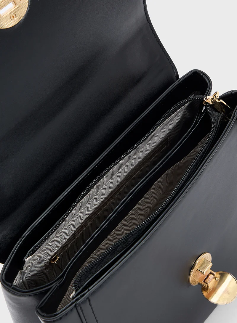ELLA Embroidered Panel Satchel Bag