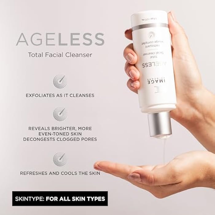 IMAGE Skincare, AGELESS Total Facial Cleanser, Gentle Face Wash for Smoother Revitalized Skin, 6 oz - Image 2