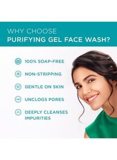 simple Purifying Face Wash 150Ml For Oily, Acne-Prone, Sensitive Skin | 100% Soap-Free Gentle Cleanser For Women & Men  - Image 4