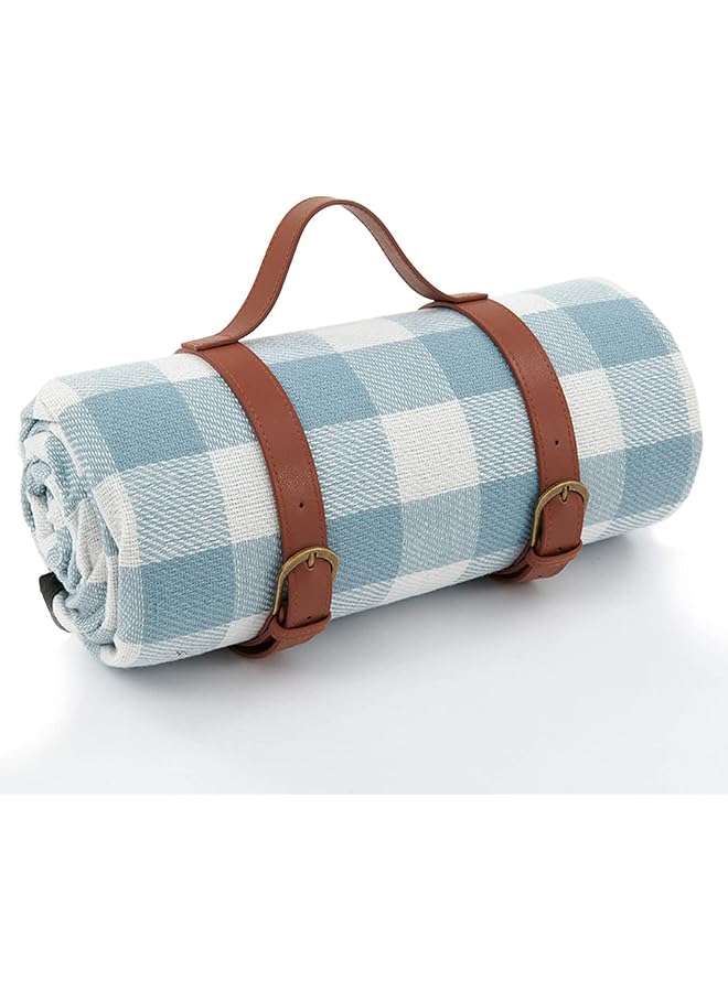 HOOKOR Picnic Blanket 200 * 200cm Portable Foldable and Waterproof Picnic Blanket with Carry Strap Outdoor 3 Layered Foldable Outdoor Picnic Mat Perfect for Camping Grass Park Beach Hiking - Image 1