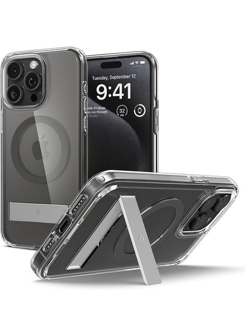 Ultra Hybrid S MagFit iPhone 15 Pro MAX Case Cover MagSafe with Kickstand - Graphite
