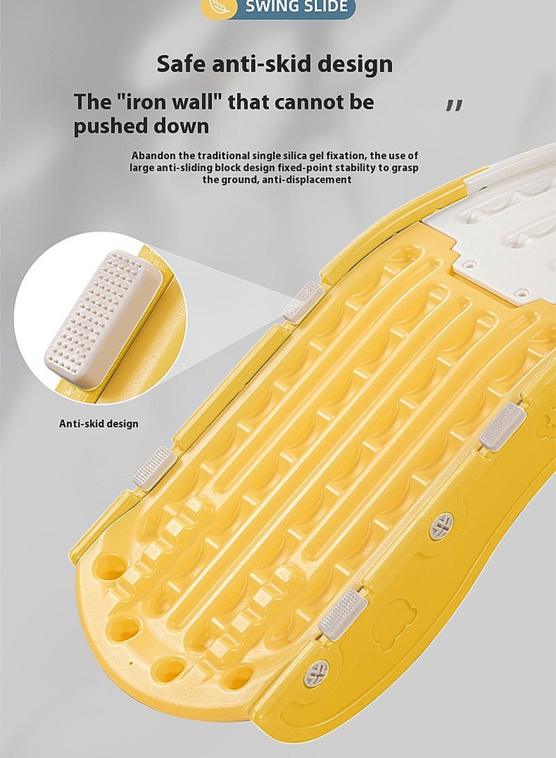 ما بيبي مجموعة أرجوحة وزحليقة 3 في 1 للأطفال من سن 1 إلى 6 سنوات، ملعب داخلي للأطفال، مجموعة أرجوحة للأطفال مع زحليقة، ومتسلق، وحلقة كرة السلة، وشريحة طويلة للأولاد والبنات - Image 2