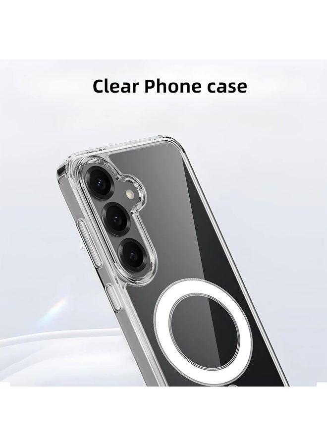 Wechdo 2 in 1 for Samsung Galaxy A57 Magnetic Case & Ultra HD Screen Protector, Ultra Clear, Shockproof Cover, Slim Case for Samsung Galaxy A57 - Image 2