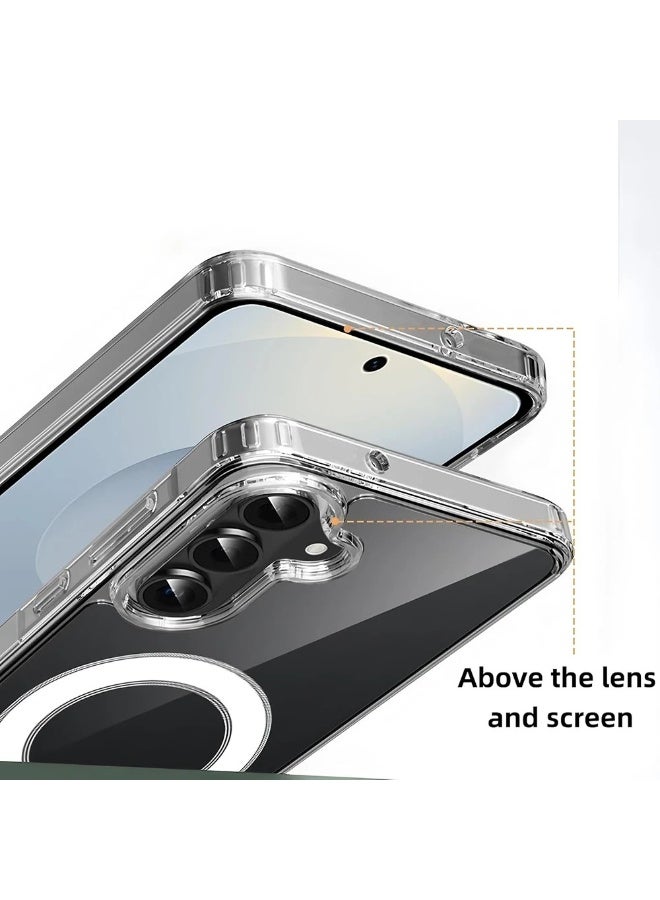 Wechdo 2 in 1 for Samsung Galaxy A57 Magnetic Case & Ultra HD Screen Protector, Ultra Clear, Shockproof Cover, Slim Case for Samsung Galaxy A57 - Image 4