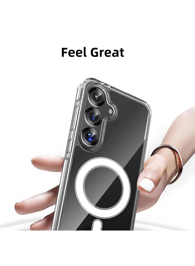 Wechdo 2 in 1 for Samsung Galaxy A57 Magnetic Case & Ultra HD Screen Protector, Ultra Clear, Shockproof Cover, Slim Case for Samsung Galaxy A57 - Image 5