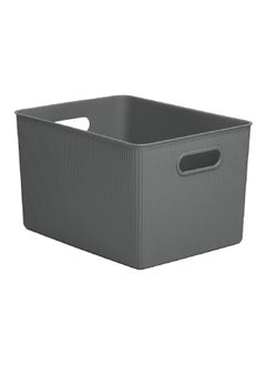 TATAY Impact Resistance Rectangular Multi Purpose Storage Basket Grey 22 L 7010414  - Image 1