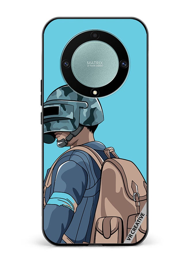 VR CREATIVE - Protective Case Cover For Honor X9a Helmet And In Military Uniform Design Multicolour - Image 1