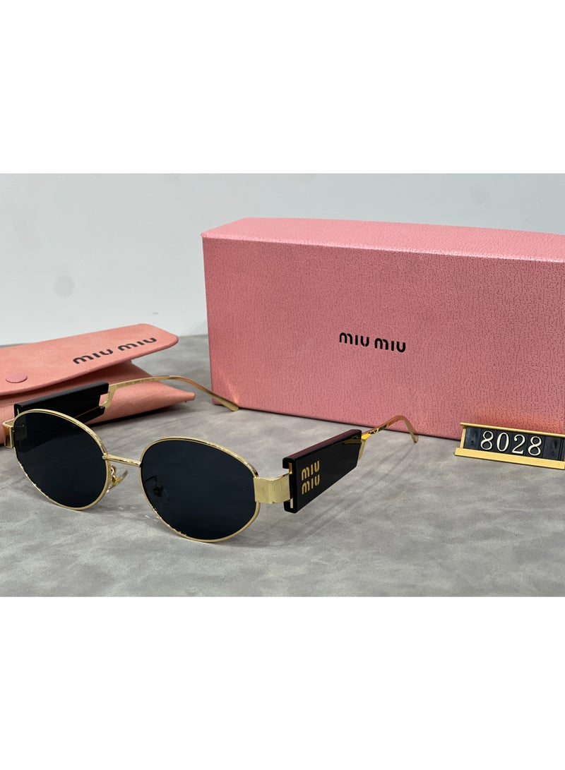Miu Miu Miu Miu 100% UVA / UVB Protection Unisex Metal Sunglasses Cycling Sunglasses - Image 1