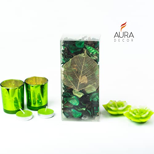 AURA DECOR AuraDecor Candle Gift Set || Candle Holder || Floating Candle || Potpourri || Corporate Gift || Gift Set || Tealight Candles|| Aromatherapy || Aroma Set (Lemon Grass) - Image 3