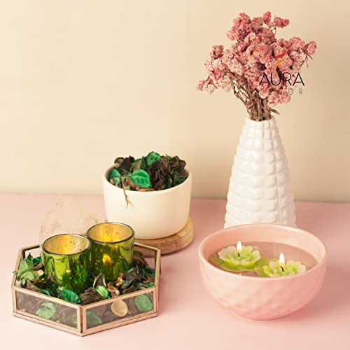 AURA DECOR AuraDecor Candle Gift Set || Candle Holder || Floating Candle || Potpourri || Corporate Gift || Gift Set || Tealight Candles|| Aromatherapy || Aroma Set (Lemon Grass) - Image 4