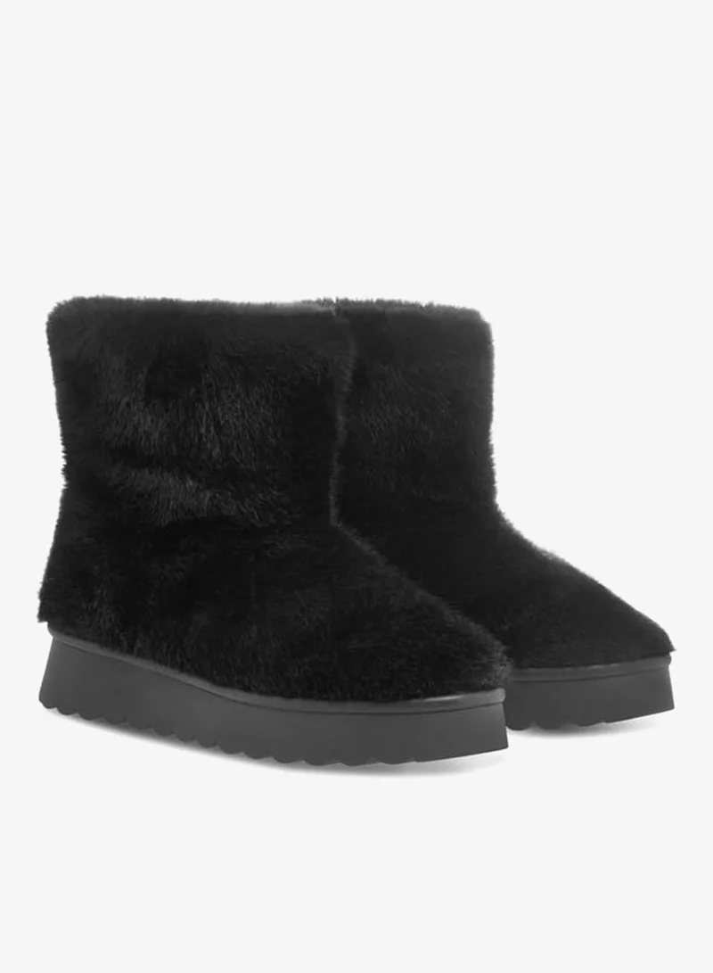 سيليست بوت نسائي بكعب بلاتفورم سهل الارتداء بنقوش