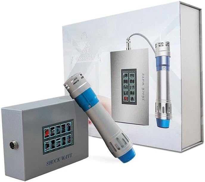 جهاز العلاج بالموجات الصدمية لتخفيف الألم جهاز الموجات الصدمية خارج الجسم مع 7 رؤوس تدليك علاج غير جراحي لآلام العضلات والمفاصل والظهر والركبة العلاج بالموجات الصدمية المركزة - Image 1