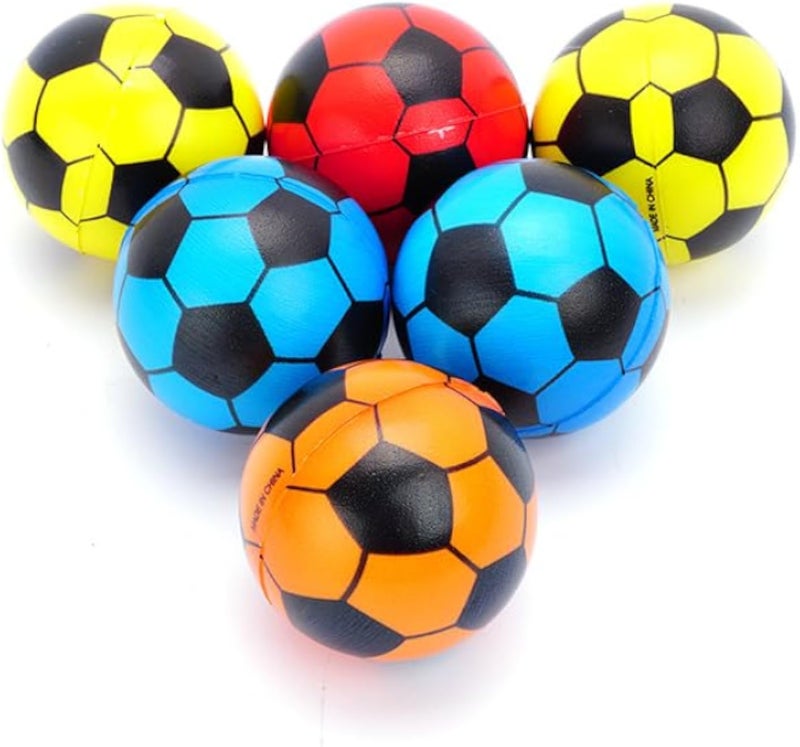 Al Swailem Stress Relief Stress Ball Soccer Ball Multicolor 4 Pieces Soccer Ball 6cm