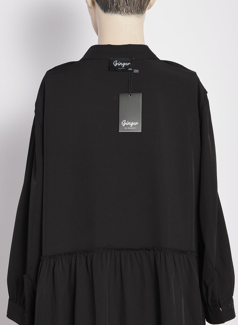 جينجر بلس فستان   بطبقات وأزرار - Image 2