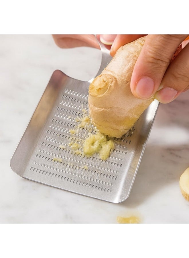 Stainless Steel Grinder for Garlic, Ginger, Nutmeg, Wasabi, and Baby Food, Mirror-Polished - Image 4