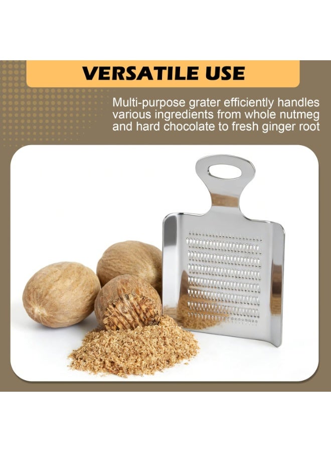 Stainless Steel Grinder for Garlic, Ginger, Nutmeg, Wasabi, and Baby Food, Mirror-Polished - Image 2