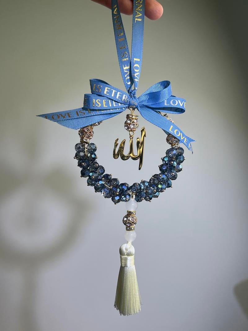 Thank Allah for bringing good luck. Crystal pendants, car accessories, car hangings, home decorations, mirror hangings, used for interior decoration, indoor decoration - Image 4
