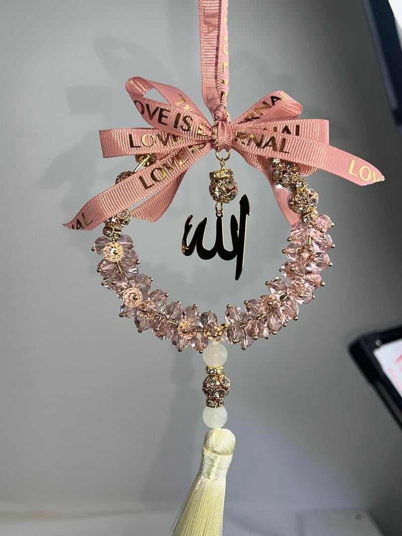 Thank Allah for bringing good luck. Crystal pendants, car accessories, car hangings, home decorations, mirror hangings, used for interior decoration, indoor decoration - Image 5