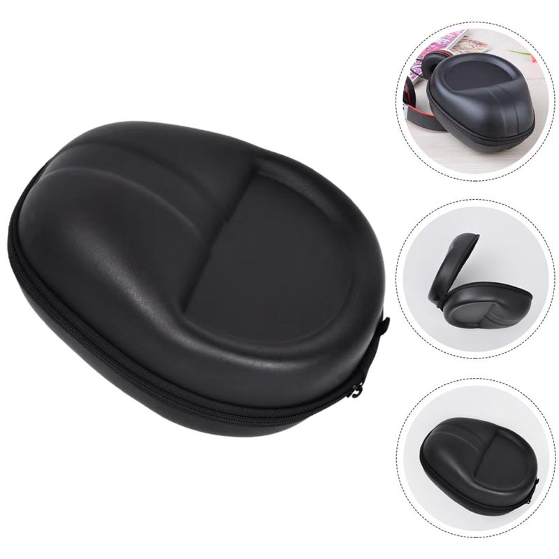 Hard Shell Eva Zipper Case For Over Ear Headphones And Earbuds Travel Storage Pouch - Image 5
