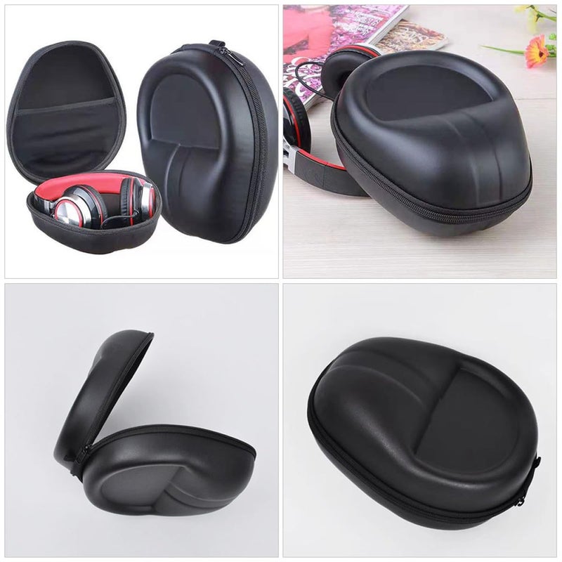 Hard Shell Eva Zipper Case For Over Ear Headphones And Earbuds Travel Storage Pouch - Image 4