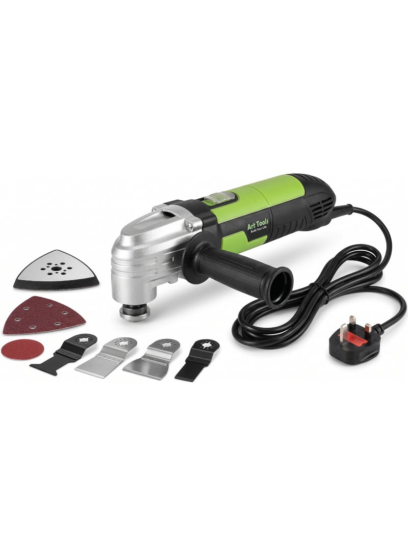 Art Tools MFM400 400W Corded Multi-Function Oscillating Tool Kit – Variable Speed (10,000–22,000 RPM) Power Tool with Quick Release Blades for Wood Cutting, Sanding & Scraping - Image 1