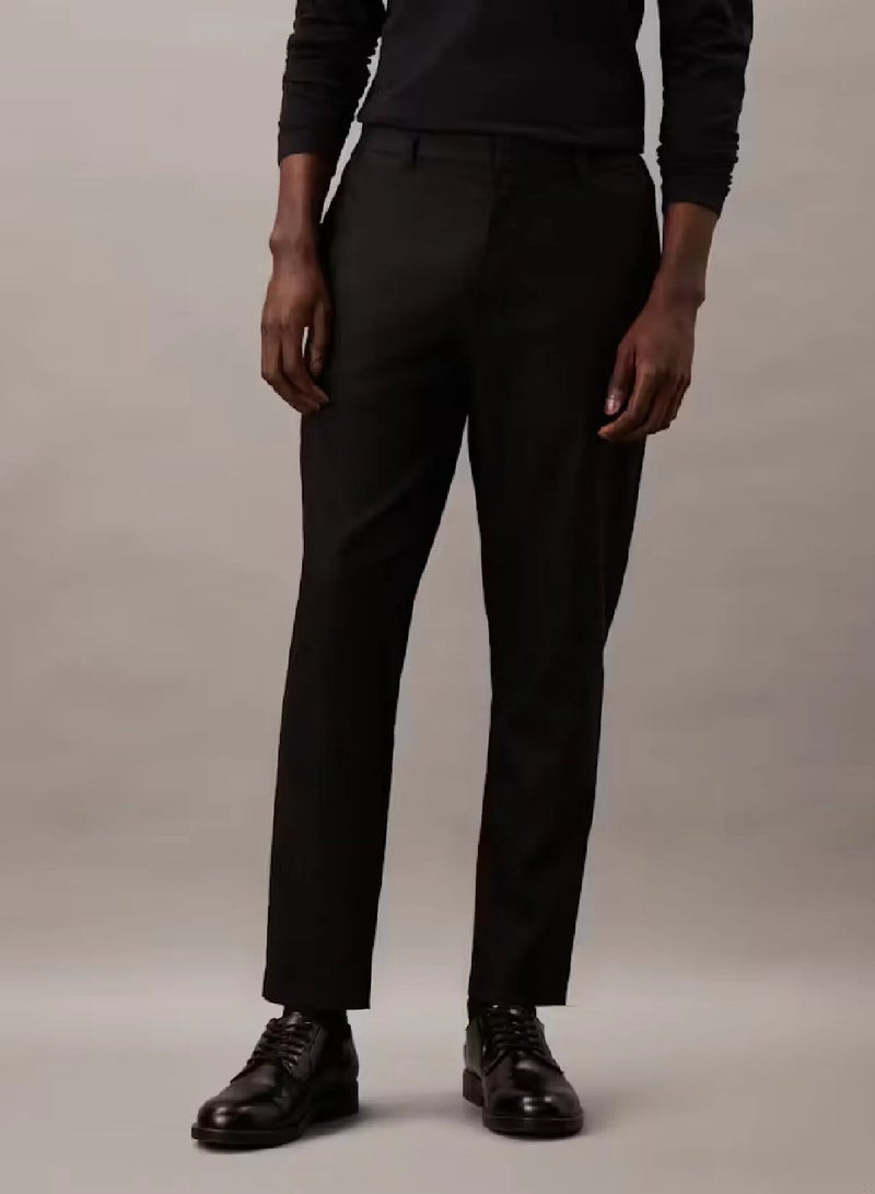 CALVIN KLEIN Linen Blend Tapered Pants - Image 1