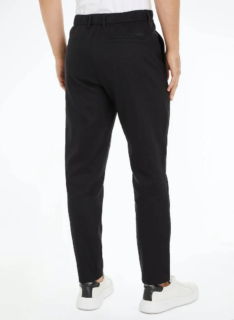 CALVIN KLEIN Linen Blend Tapered Pants