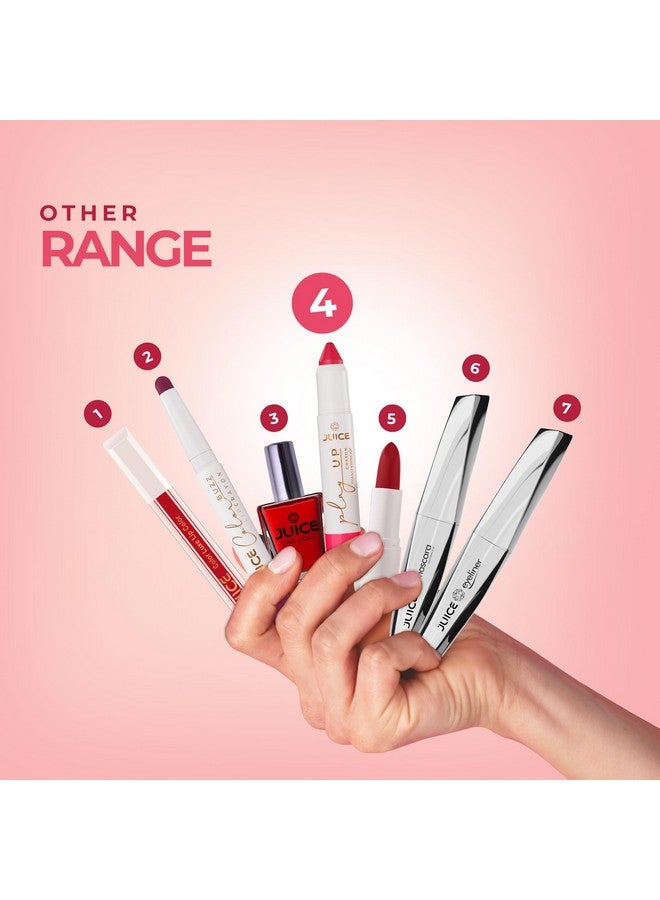 JUICE Play Up Lip Crayon-Play long games with transfer-proof rich color 3pc Combo Set(Brown-MCR03, Coral Charm-MCR06, Endless Petal-MCR07) - Image 4